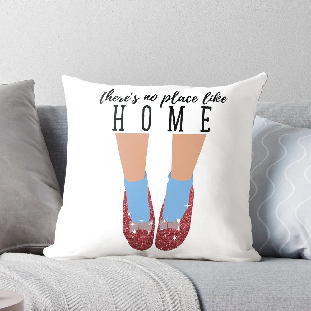 Wizard of Oz 'There's No Place Like Home' themed decorative pillow