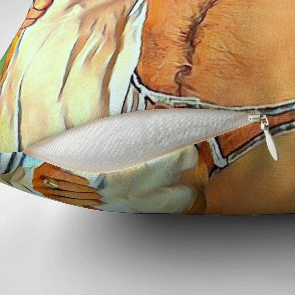 "Thomas Magnum, P.I. Inspired Throw Pillow - Celebrate the Classic 80s TV Show"