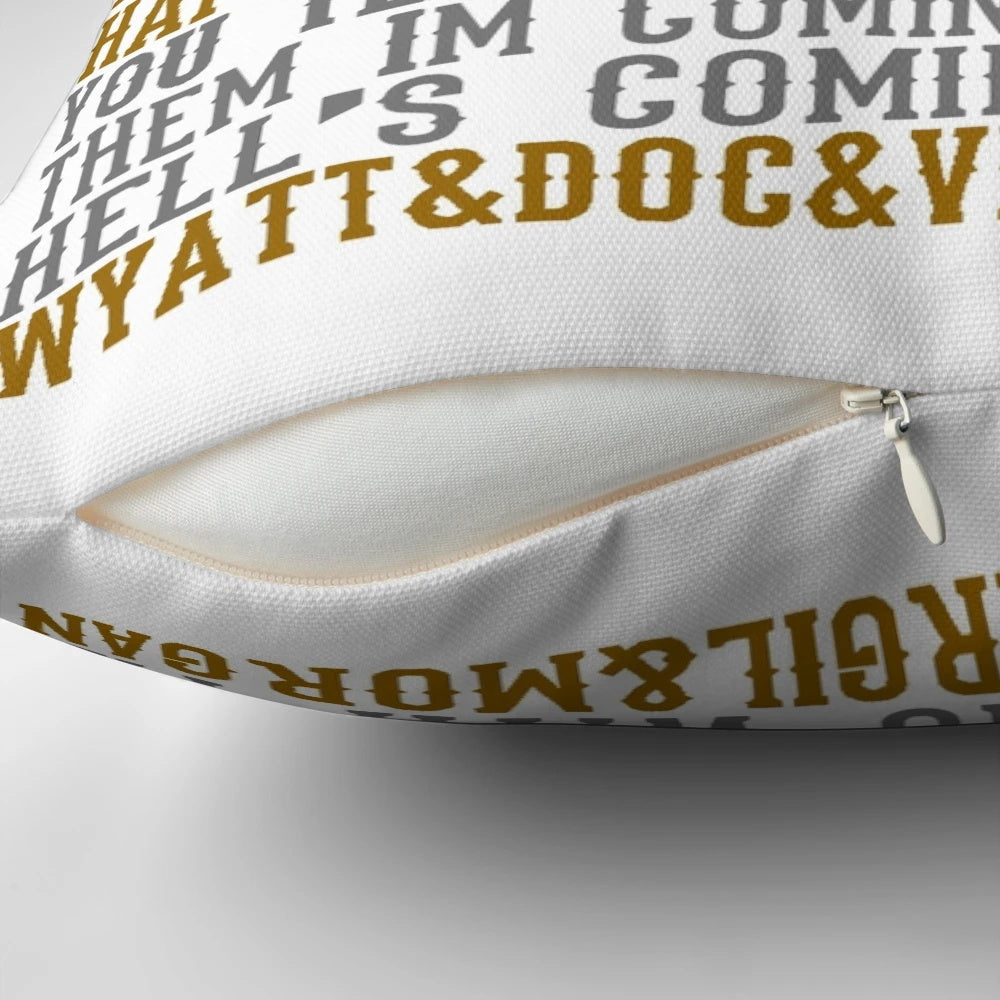 Tombstone movie quotes decorative throw pillow