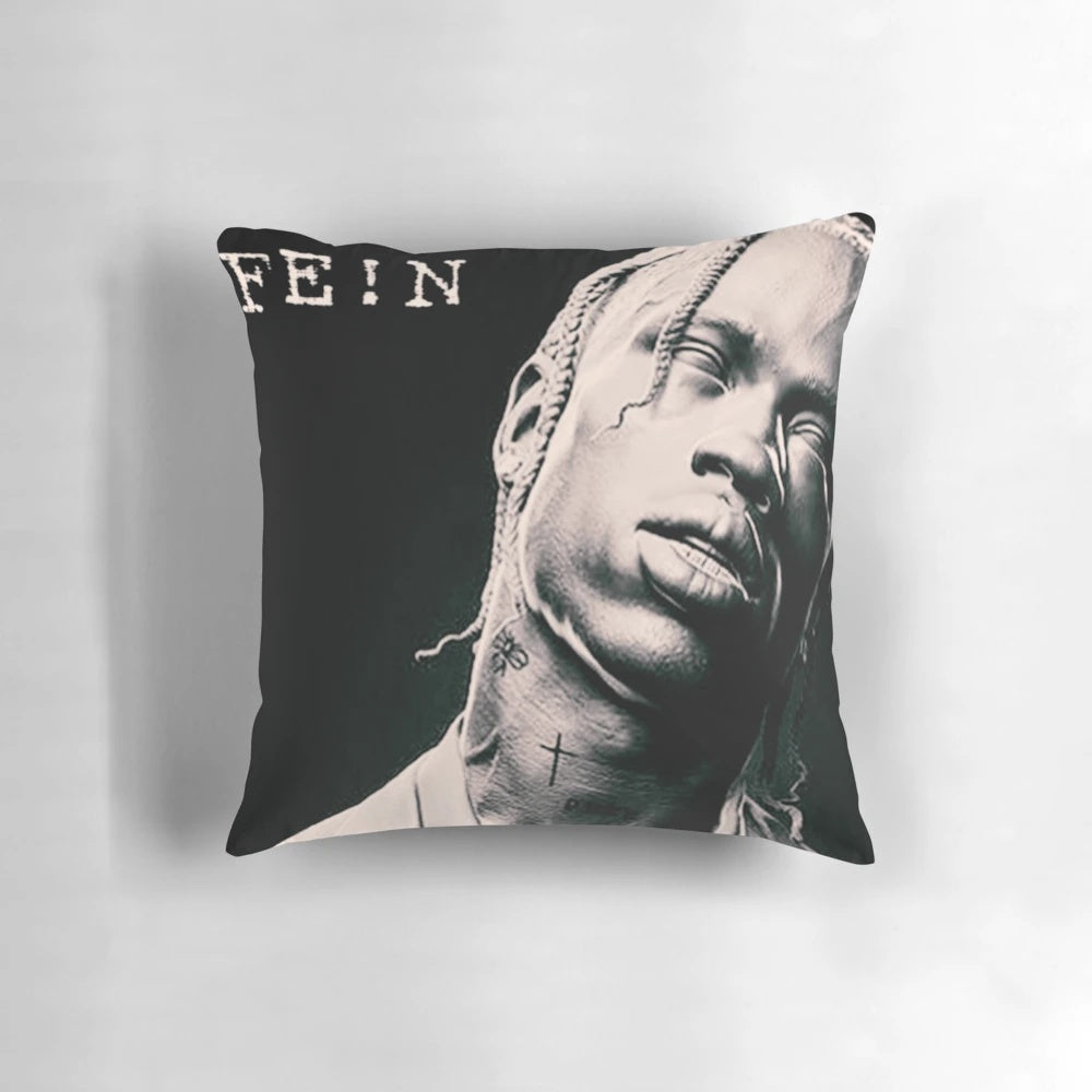 Travis Scott FEIN Pillow featuring the artist's signature design