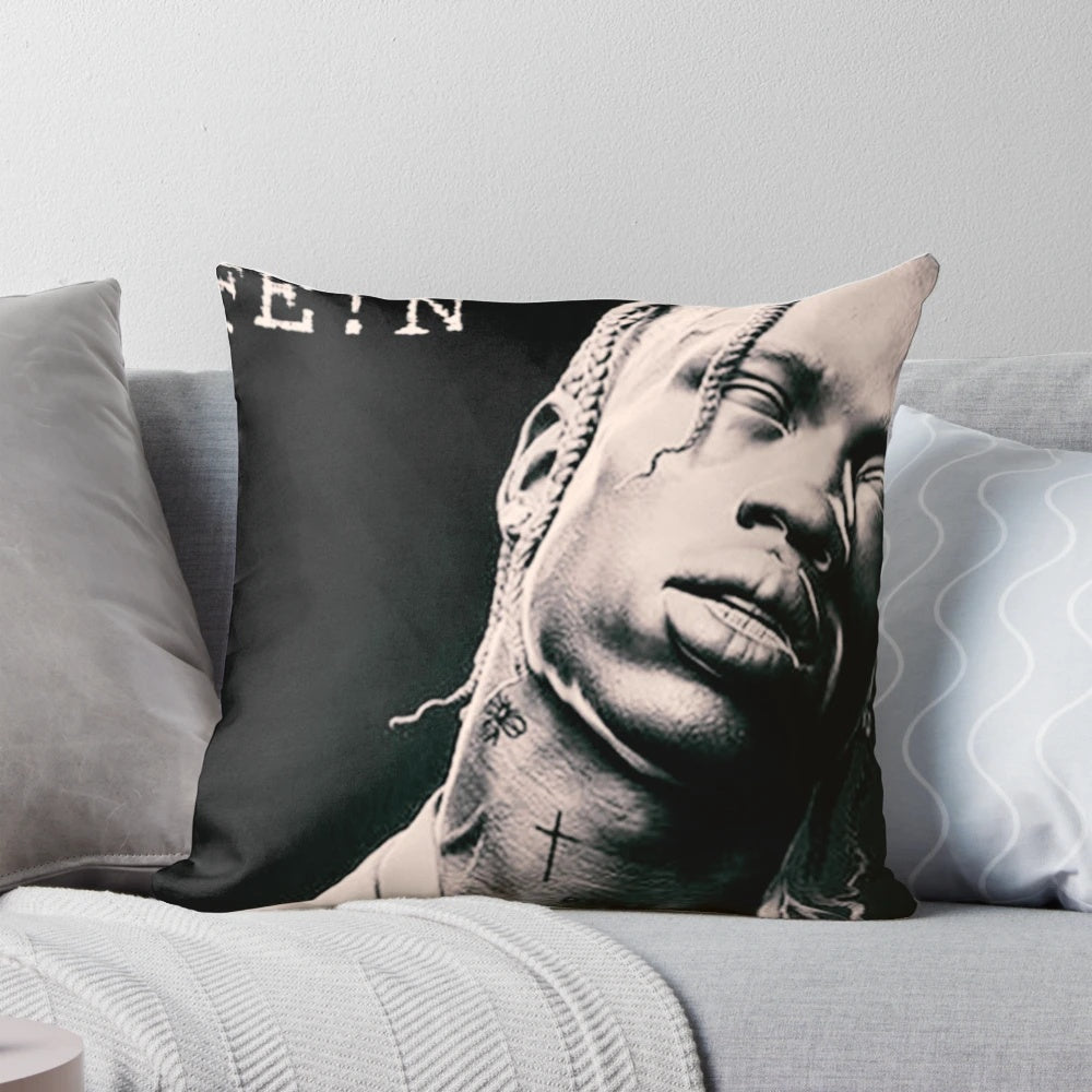 Travis Scott FEIN Pillow featuring the artist's signature design