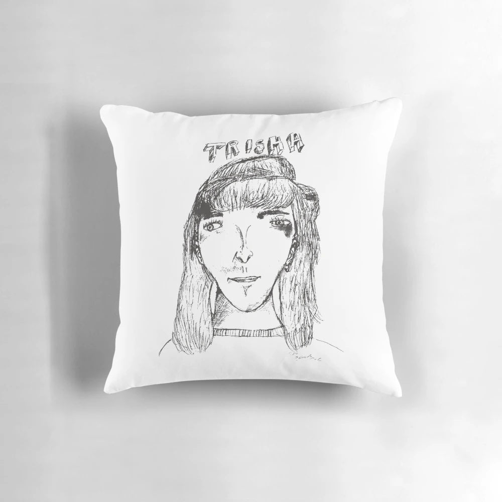 Napoleon Dynamite Trisha Sketch Decorative Throw Pillow
