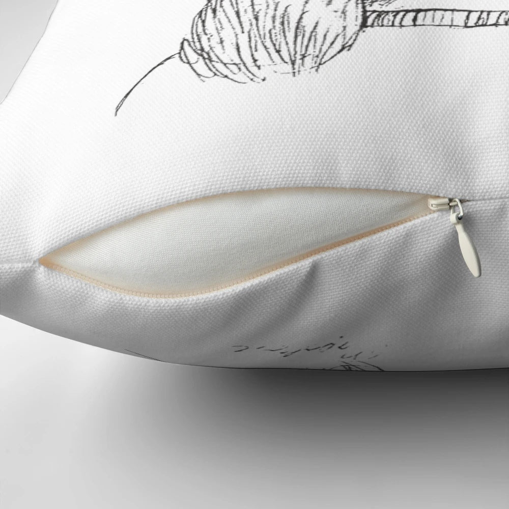 Napoleon Dynamite Trisha Sketch Decorative Throw Pillow