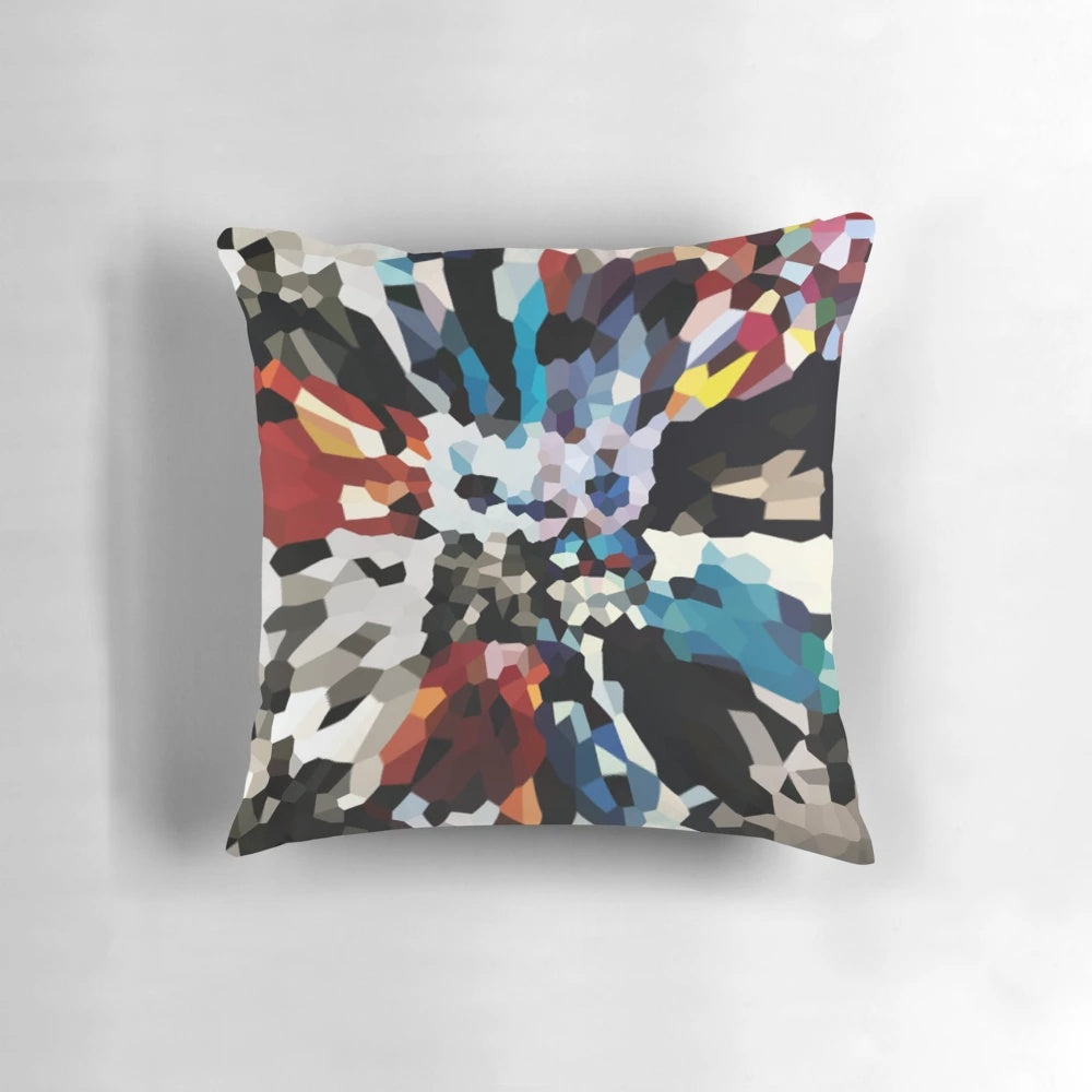 U2 Achtung Baby album cover art printed on a soft, square decorative pillow