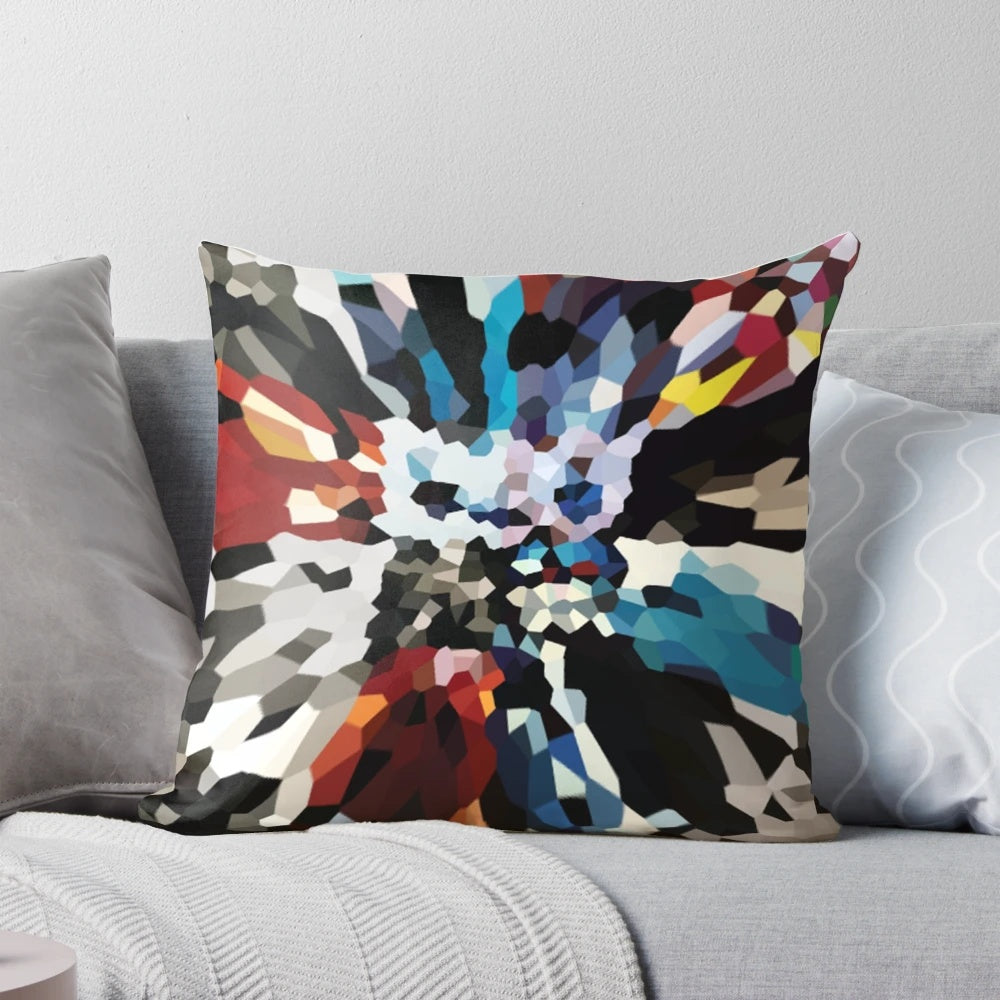 U2 Achtung Baby album cover art printed on a soft, square decorative pillow