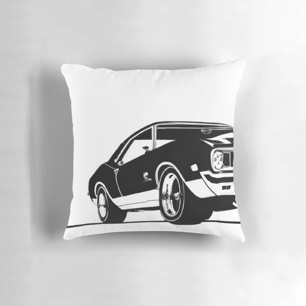 Vintage classic car poster featuring a powerful, iconic automobile in a retro, nostalgic style.