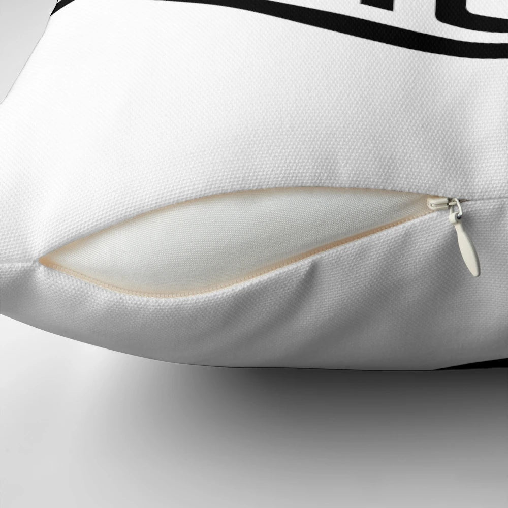 Iconic vintage Harley Davidson motorcycle printed on a soft, comfortable pillow.