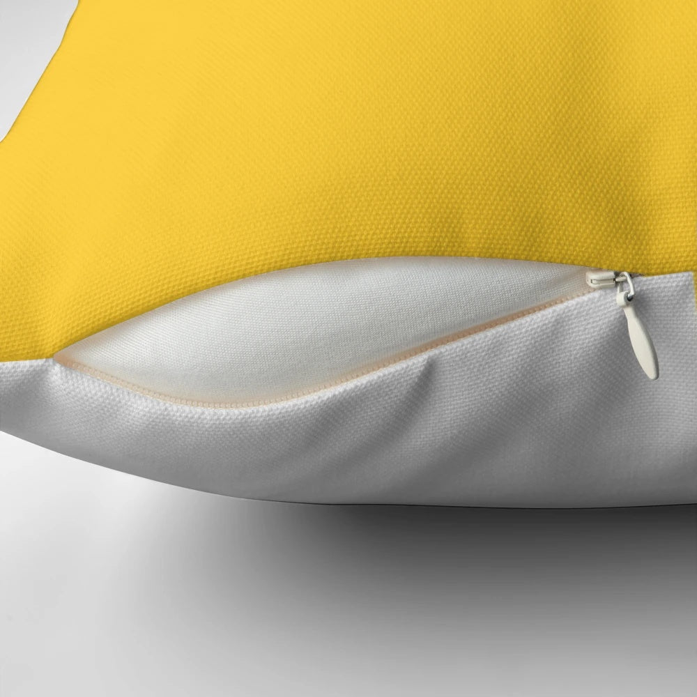Soft, minimalist throw pillow featuring the beloved Wall-E and Eve robots from the Pixar film, in a sweet love story design.