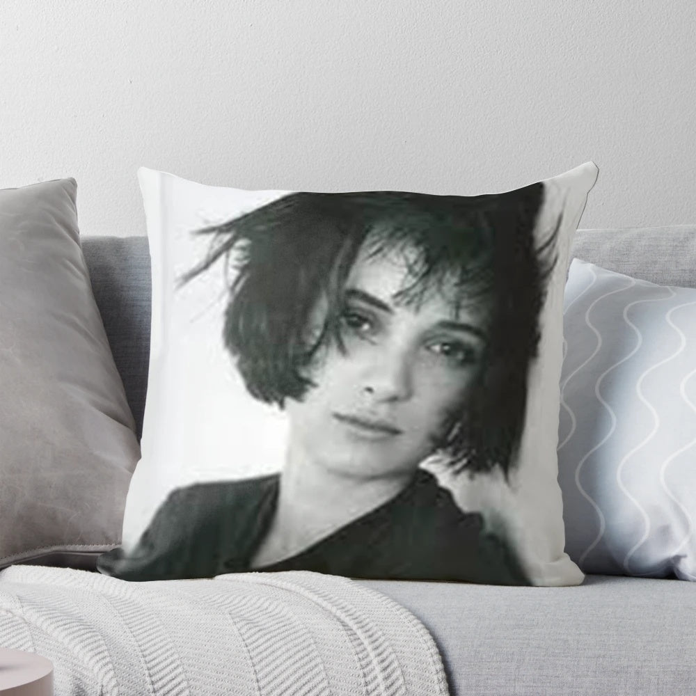 Winona Ryder poster pillow featuring the iconic actress in a stylish design
