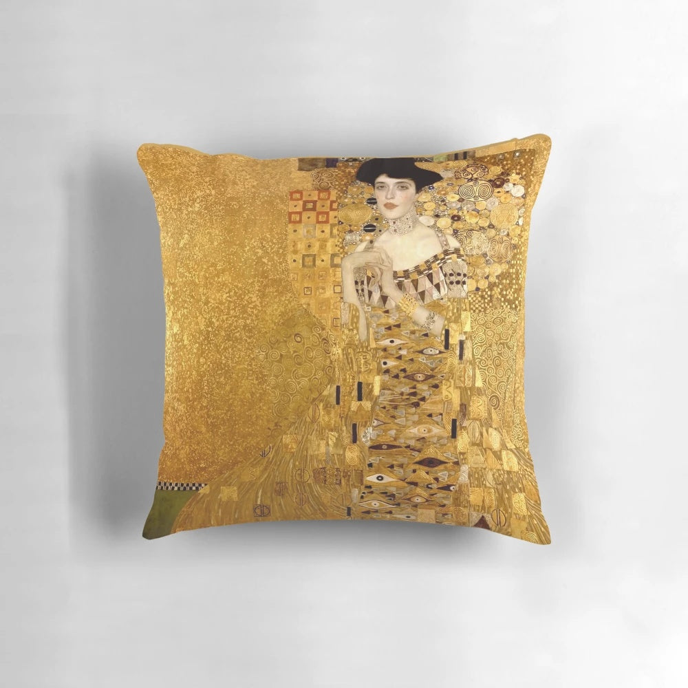 Elegant and stunning vintage portrait of a woman in gold by the renowned artist Gustav Klimt.