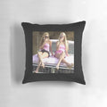 Soft, plush pillow featuring the iconic image of Paris Hilton, a symbol of 2000s Y2K fashion and pop culture.