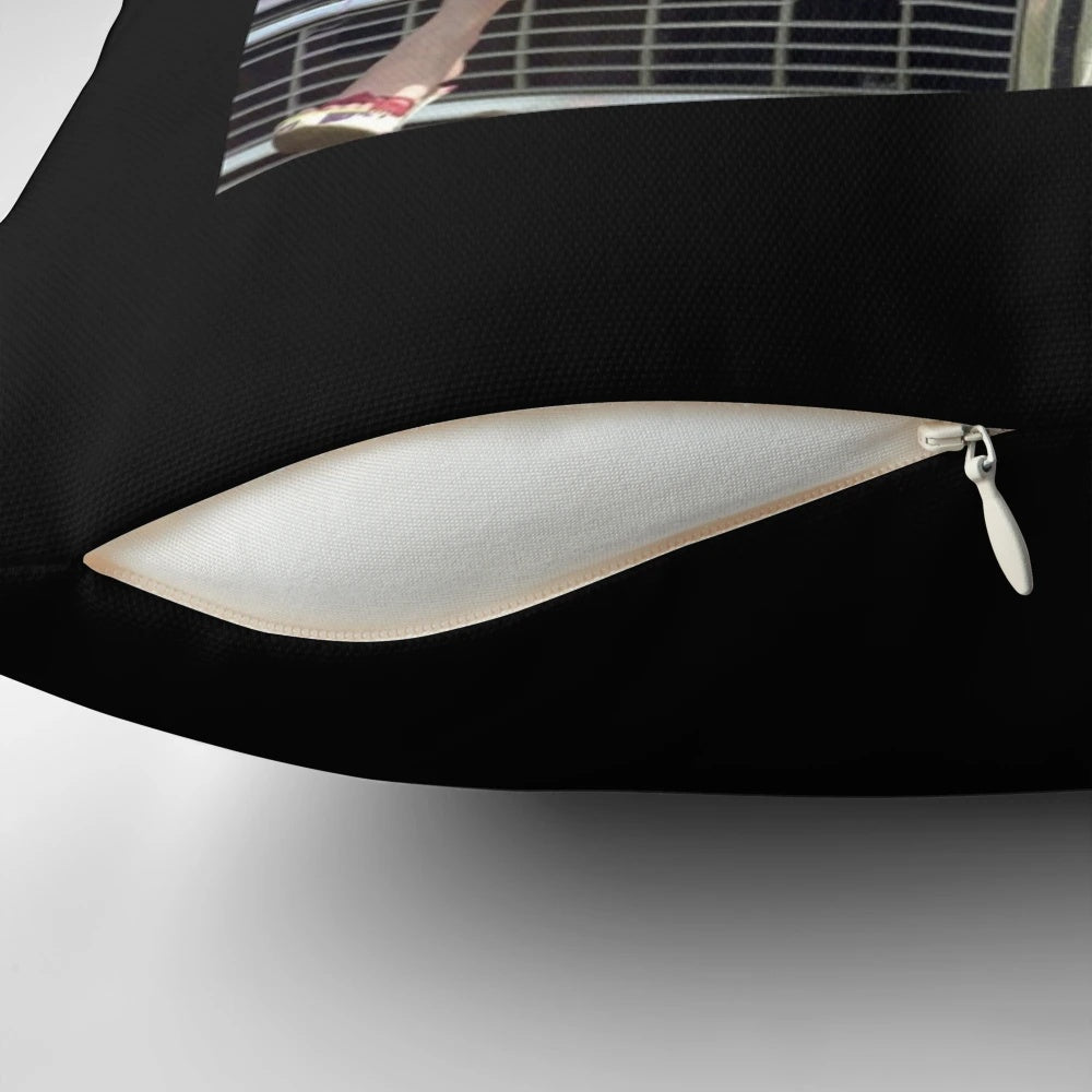 Soft, plush pillow featuring the iconic image of Paris Hilton, a symbol of 2000s Y2K fashion and pop culture.