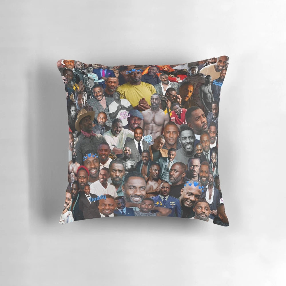 Idris Elba Pillow featuring a high-quality image of the famous actor
