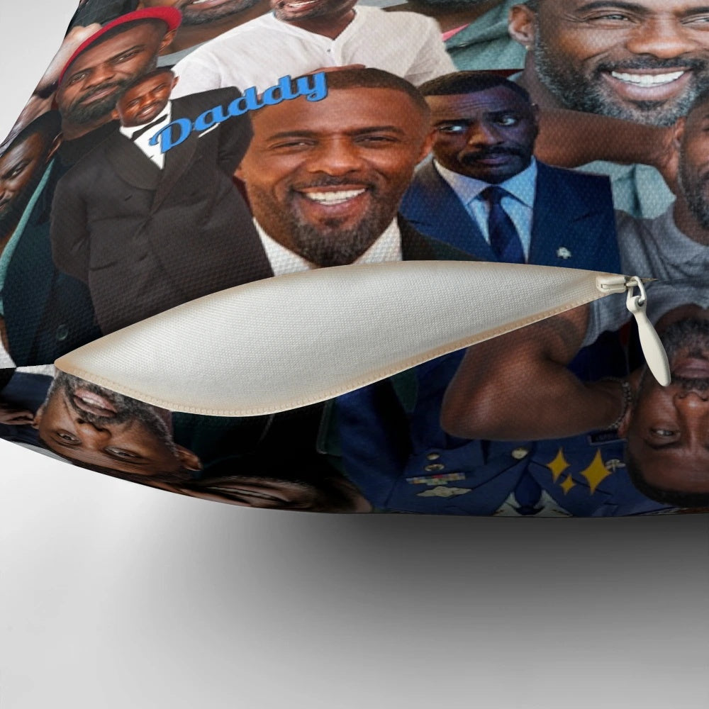 Idris Elba Pillow featuring a high-quality image of the famous actor