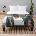 Idris Elba plush blanket featuring actor and characters from the movie The Harder They Fall