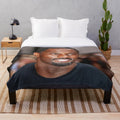 Idris Elba inspired plush blanket featuring The Harder They Fall movie theme
