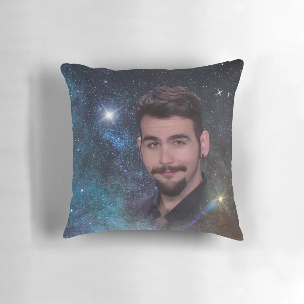 Ignazio Boschetto's "Ad Astra" Pillow, featuring the iconic Il Volo star in a stunning celestial design