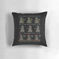 Illuminated pillow with festive holiday design