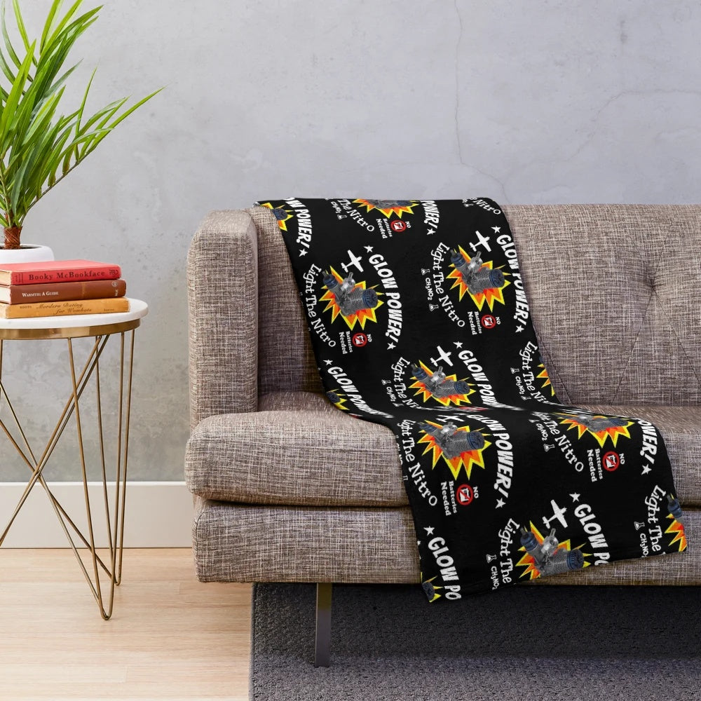 Glow Power Plush Airplane Blanket