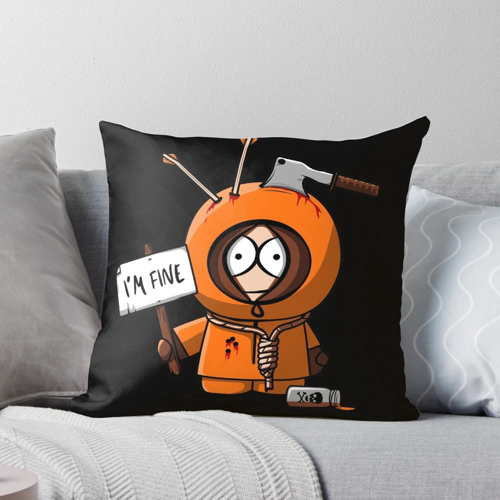 I'm Fine Pillow featuring the iconic character Kenny from South Park