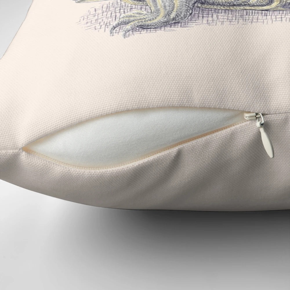Soft, comfortable pillow with a whimsical design featuring a turtle, tree, and the words "Imagine Time