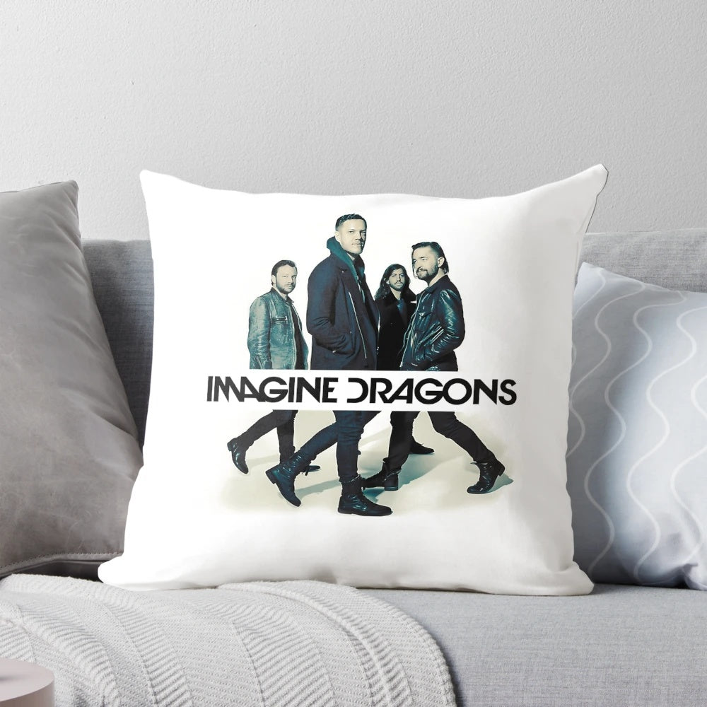 Imagine Vintage - Imagine Mercury World Tour 2023 Pillow featuring the popular rock band's vintage-inspired design