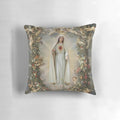 Soft and cozy virgin mary pillow with immaculate heart design