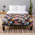 Plush blanket featuring Broadway musicals and theater imagery