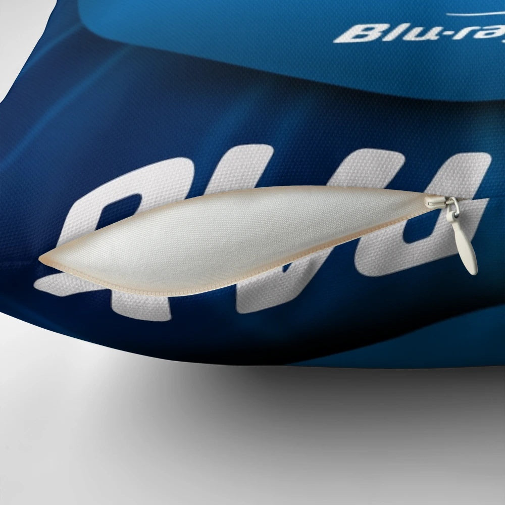 Blu-ray Pillow featuring the "Art of the Disc" design by 360 Sound and Vision