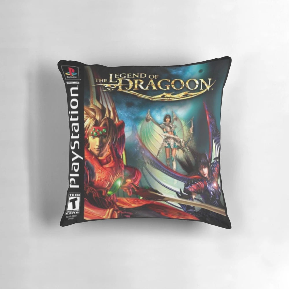 A Pillow Featuring the Iconic Protagonist from the Legend of Dragoon PS1 Game