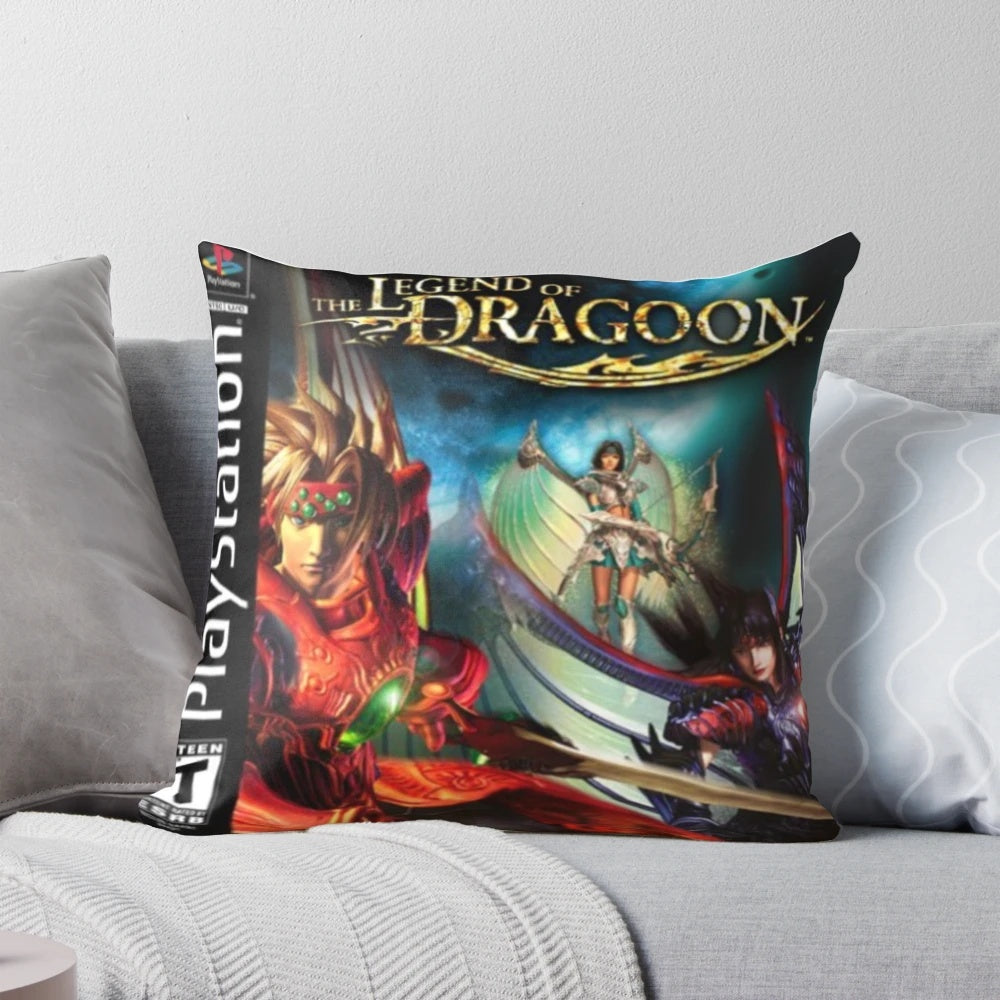 A Pillow Featuring the Iconic Protagonist from the Legend of Dragoon PS1 Game