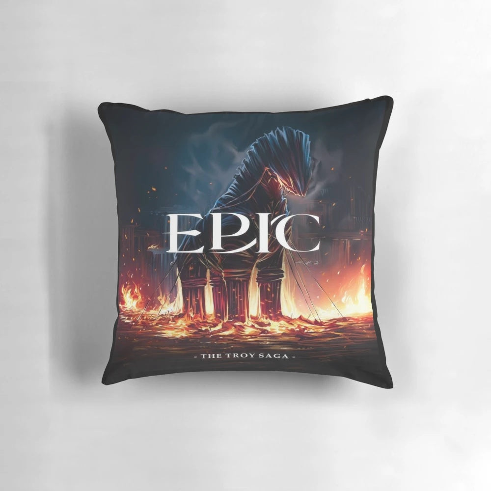 Epic the Musical: The Troy Saga (Jorge's Version) Pillow featuring Greek mythology and Odysseus