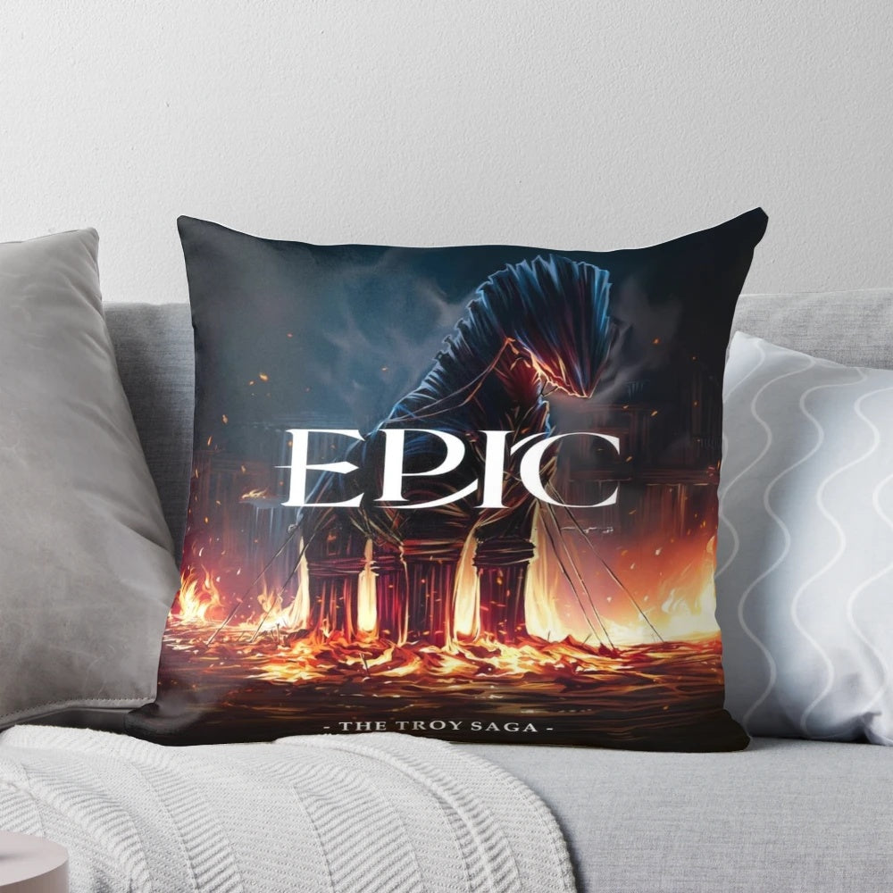 Epic the Musical: The Troy Saga (Jorge's Version) Pillow featuring Greek mythology and Odysseus
