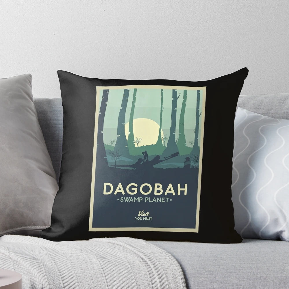 Star Wars Dagobah Swamp Themed Decorative Pillow