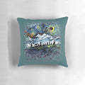 Van Gogh-inspired premium pillow featuring iconic Lord of the Rings characters and imagery
