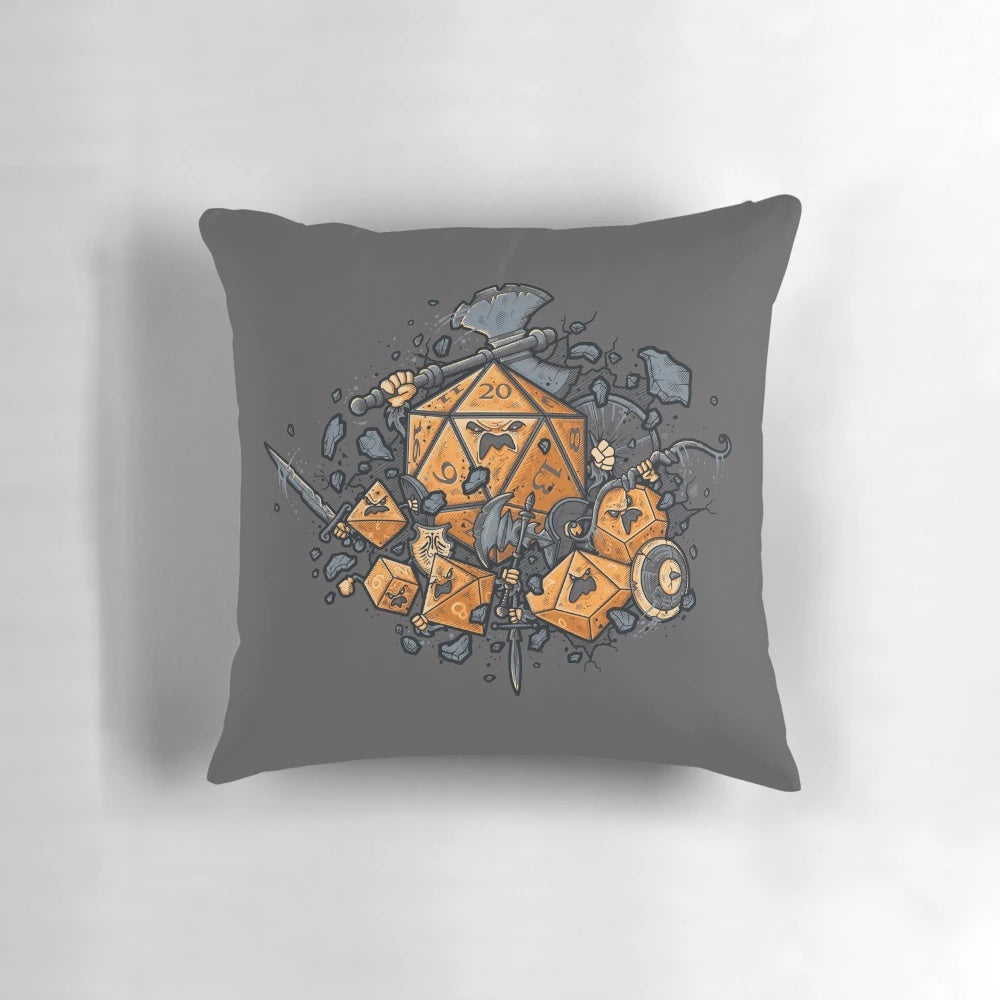 RPG United Pillow - Cozy Companion for Tabletop Gaming Enthusiasts