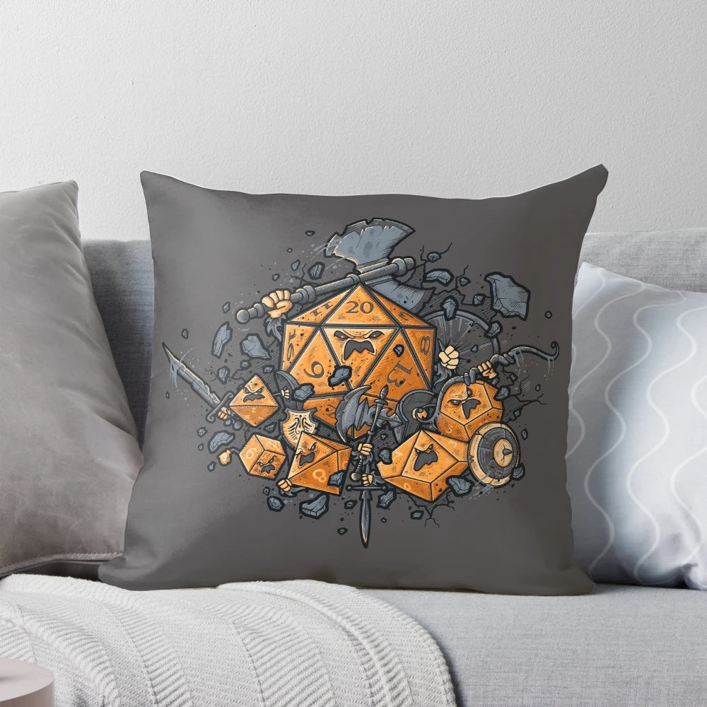 RPG United Pillow - Cozy Companion for Tabletop Gaming Enthusiasts