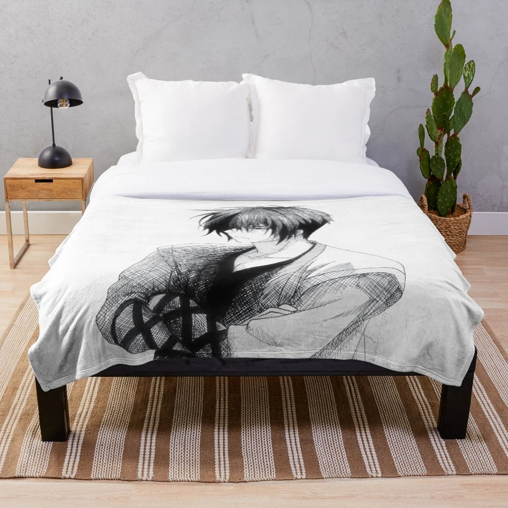 Hak Plush Blanket - Yona of the Dawn Anime Fan Art