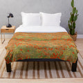 Plush blanket featuring Monet's famous "Poppy Field" impressionist painting