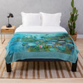 Claude Monet Water Lilies Nympheas Plush Blanket
