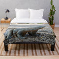 Komodo Island plush blanket featuring nature photography artwork