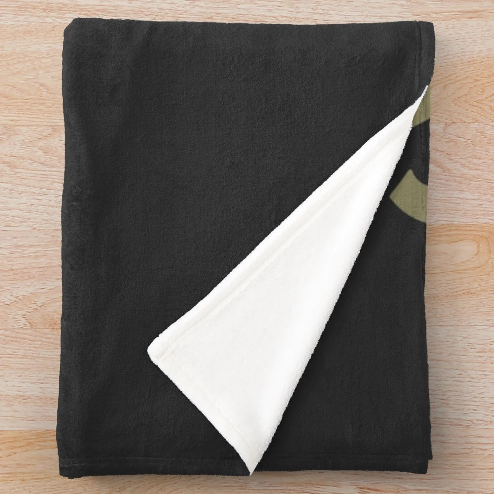 Spitfire blueprint inspired plush blanket