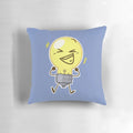 Cozy and decorative Inanimate Insanity inspired pillow with a lightbulb character design