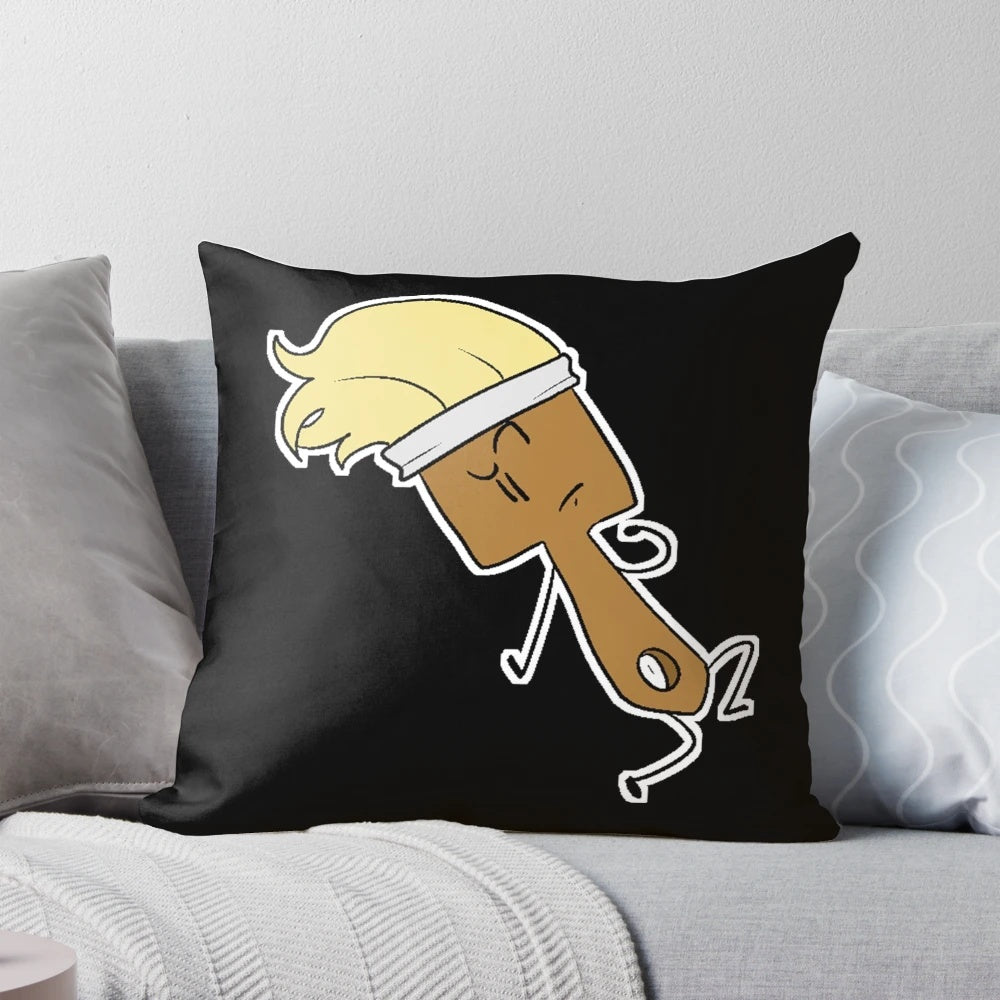 Inanimate Insanity Paintbrush Pillow - Soft, plush object show themed pillow
