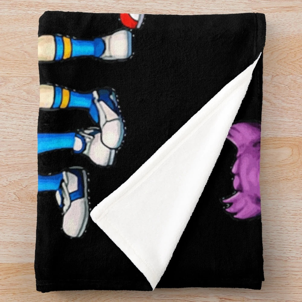 Inazuma Eleven Plush Blanket with Anime Soccer Team Design