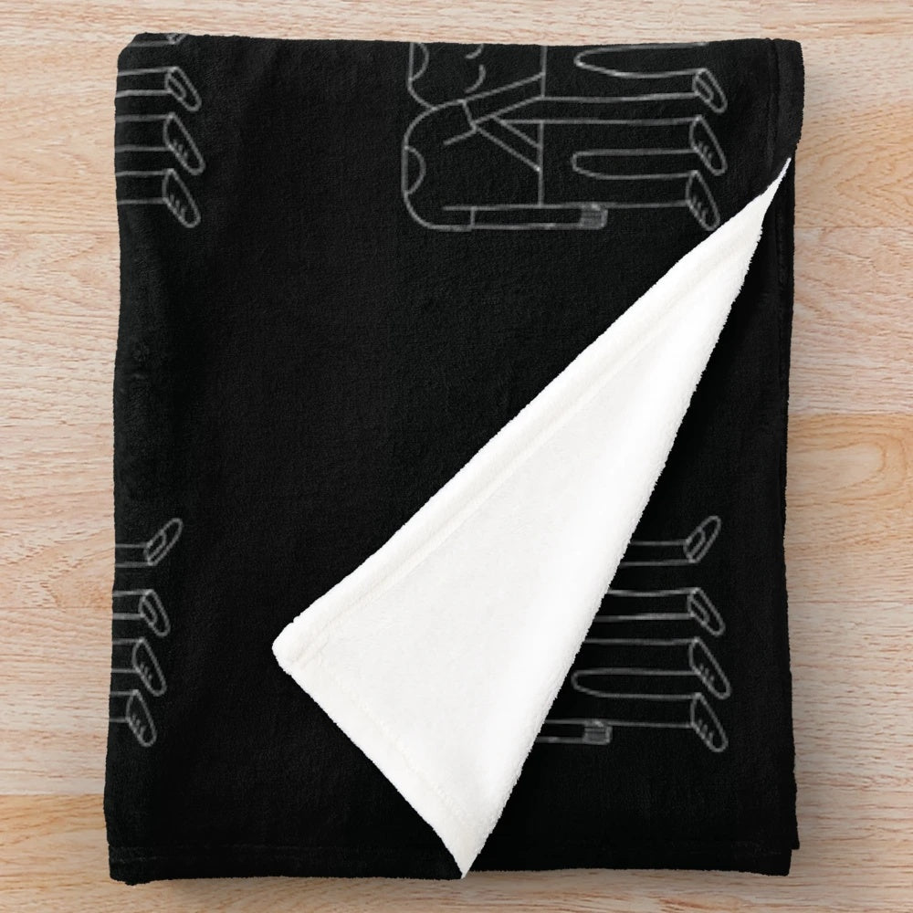 Catfish & The Bottlemen inspired plush blanket with indie album art design