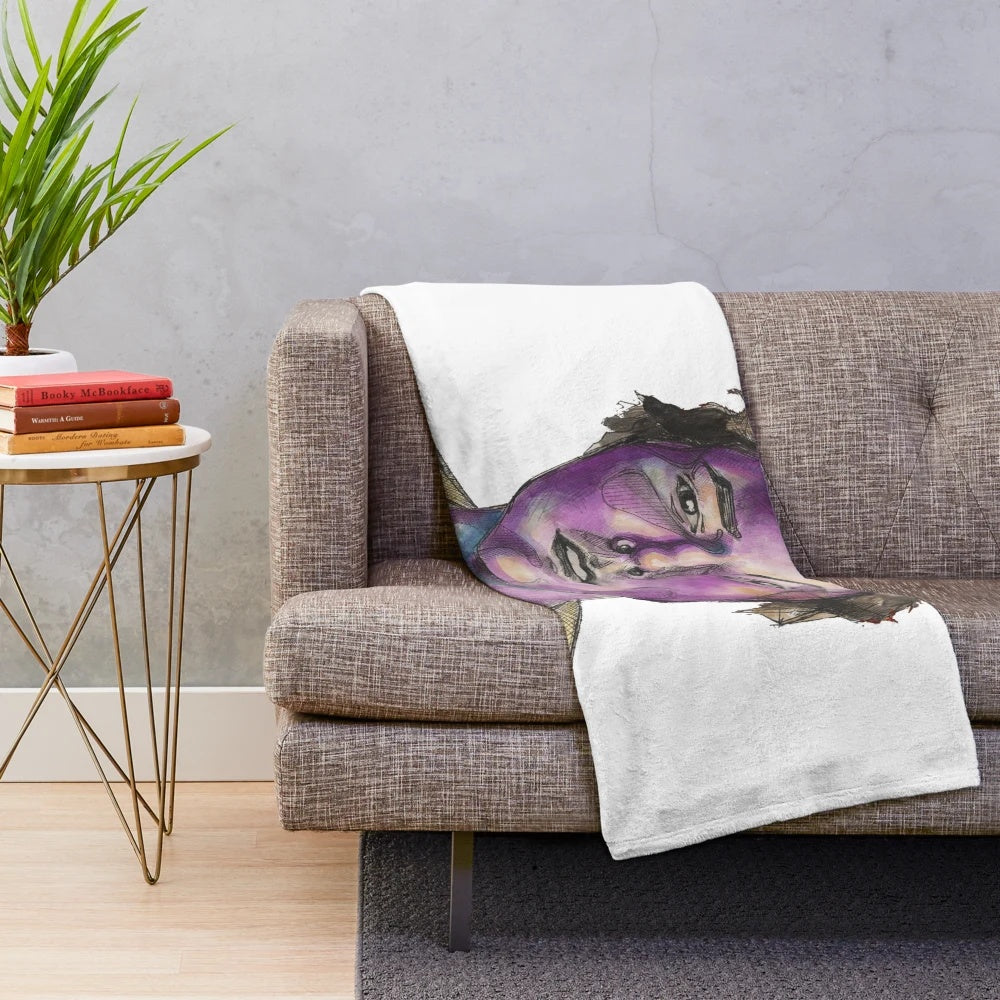Cozy plush blanket featuring the logo and lyrics of indie music band The Front Bottoms