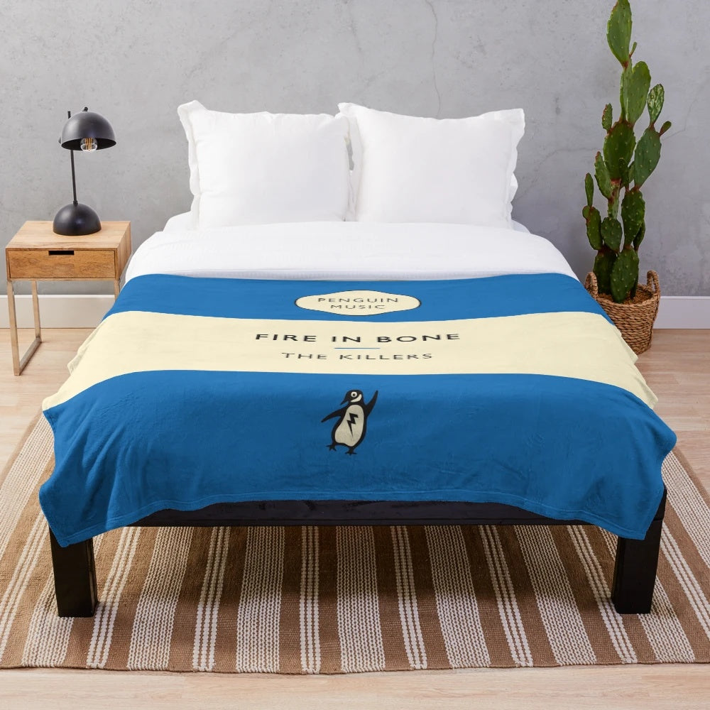 The Killers-inspired plush blanket with Penguin Classics book cover design