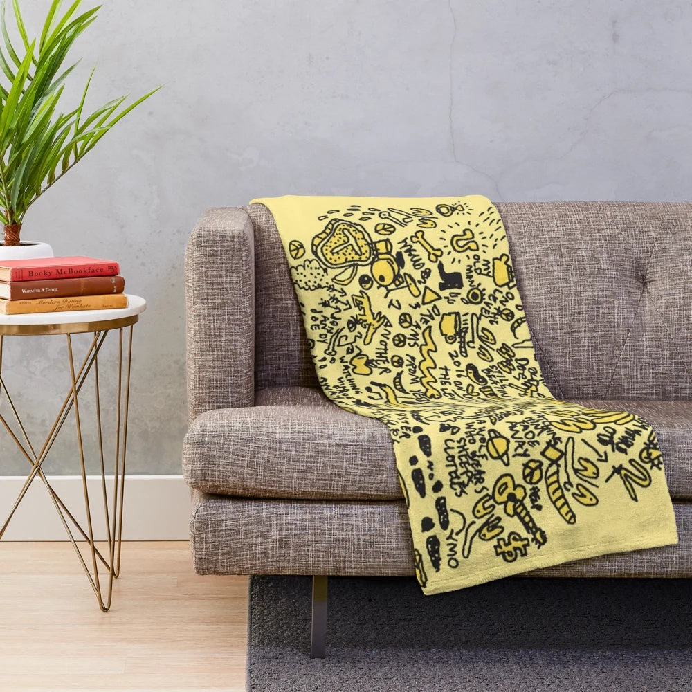 Mac DeMarco 'This Old Dog' album cover art inspired plush blanket
