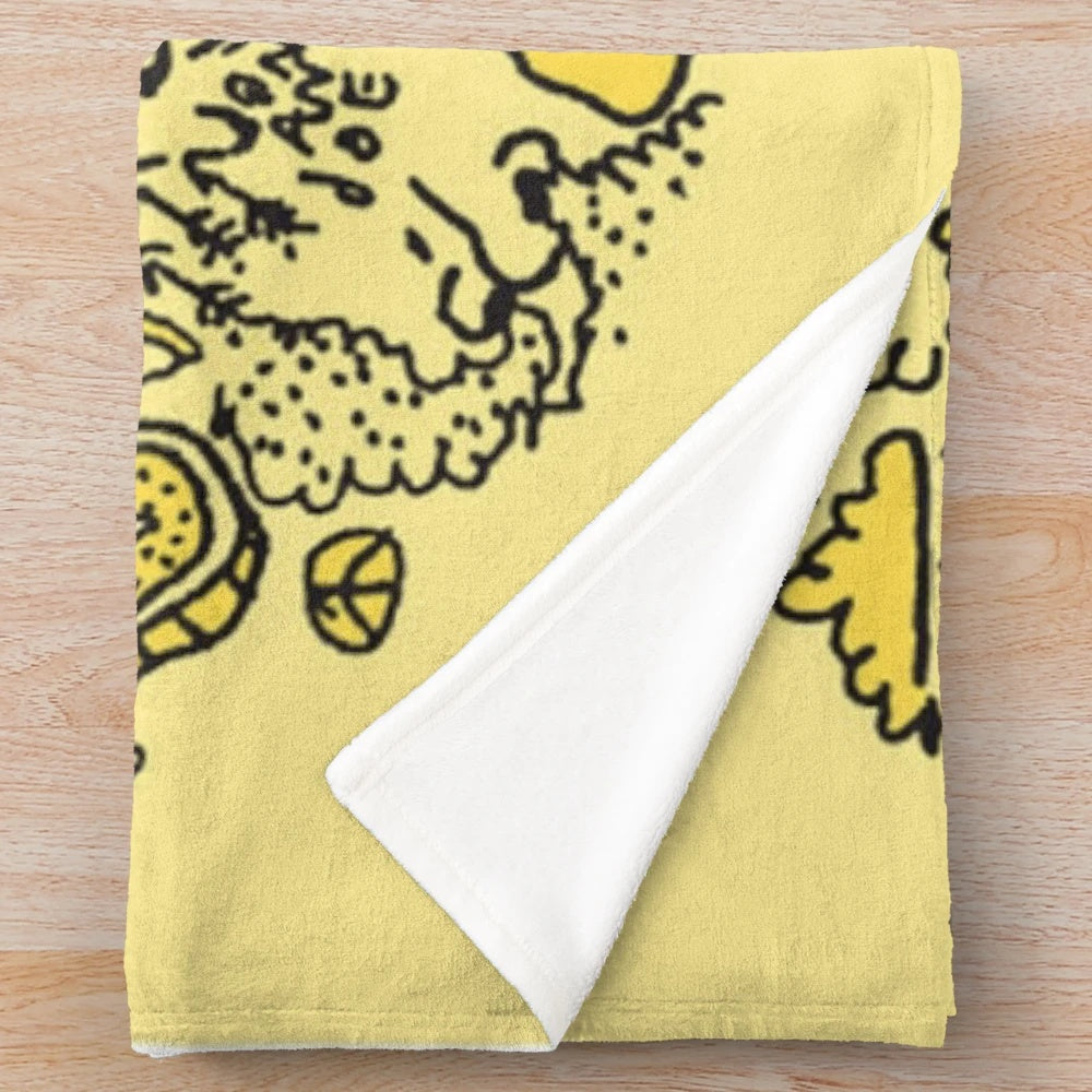 Mac DeMarco 'This Old Dog' album cover art inspired plush blanket